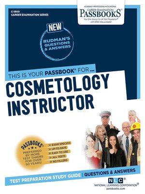 cover image of Cosmetology Instructor